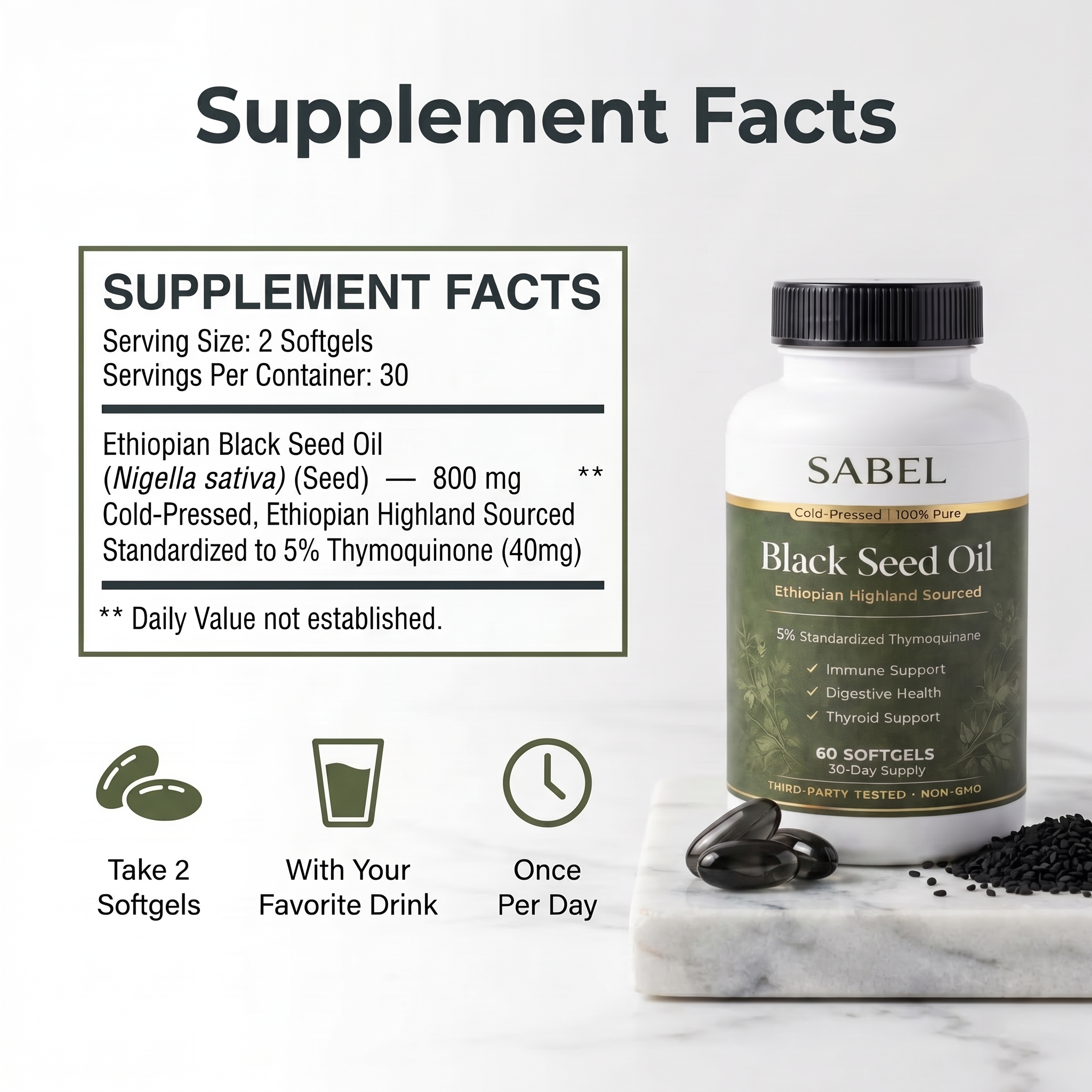Sabel Ethiopian Black Seed Oil