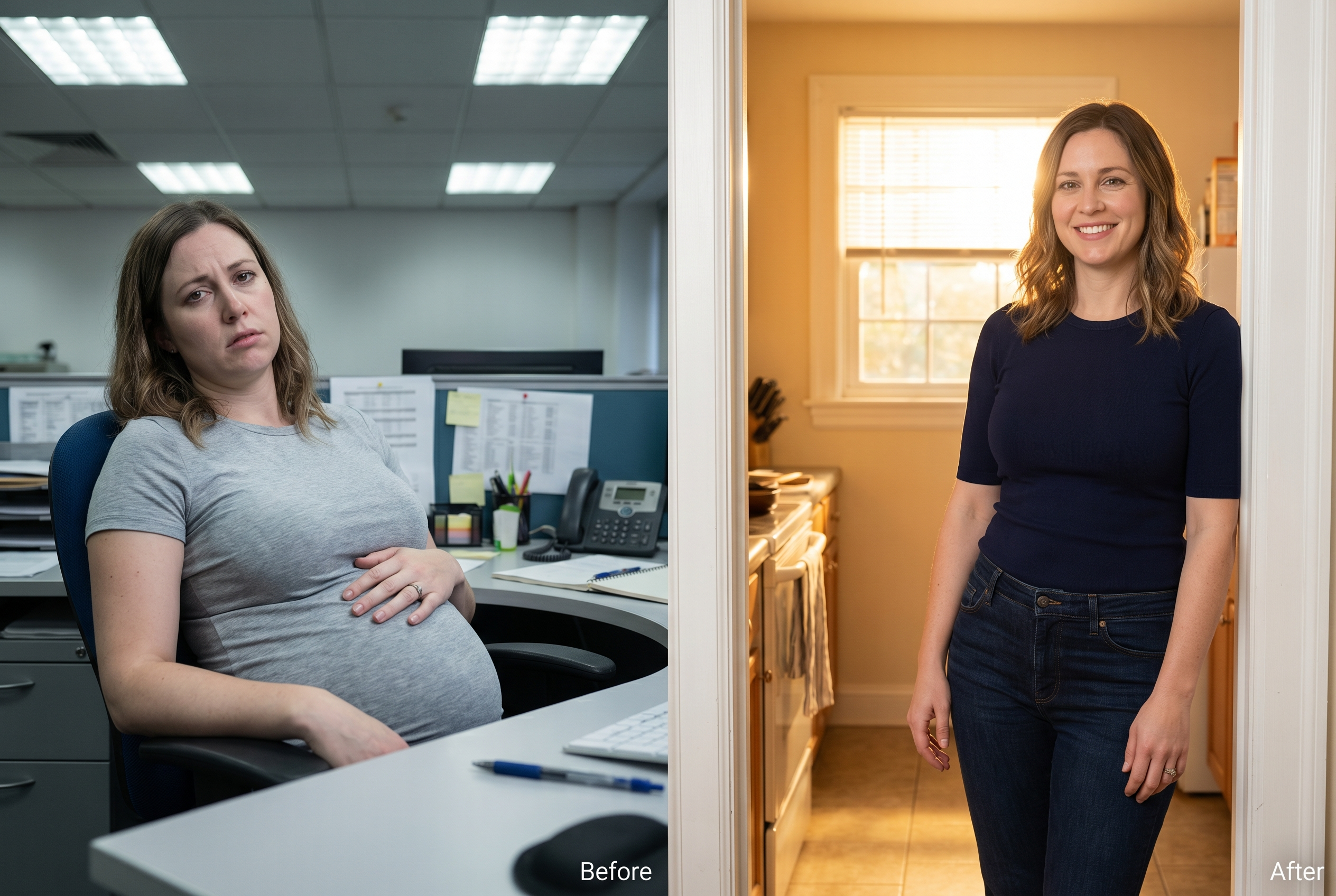 Before and after — Megan's bloating transformation